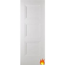 Amsterdam 3 Panel White Internal Fire Door (FD30)